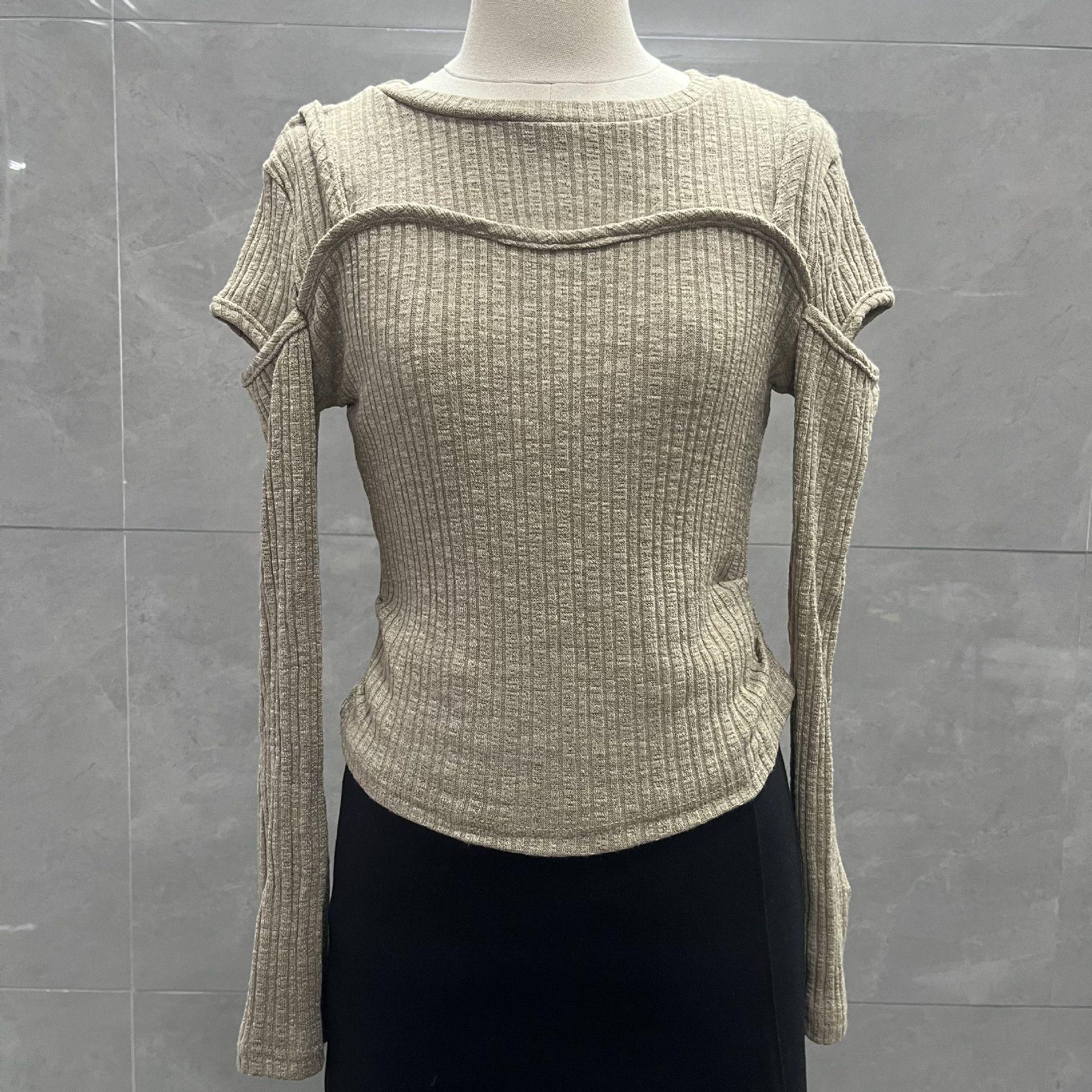 Женская ретро футболка с длинным рукавом и вырезами, приталенная - Модная и универсальная для весны и осени S - Recommended for ~48kg
Женская ретро футболка с длинным рукавом и вырезами, приталенная - Модная и универсальная для весны и осени S - Recommended for ~48kg