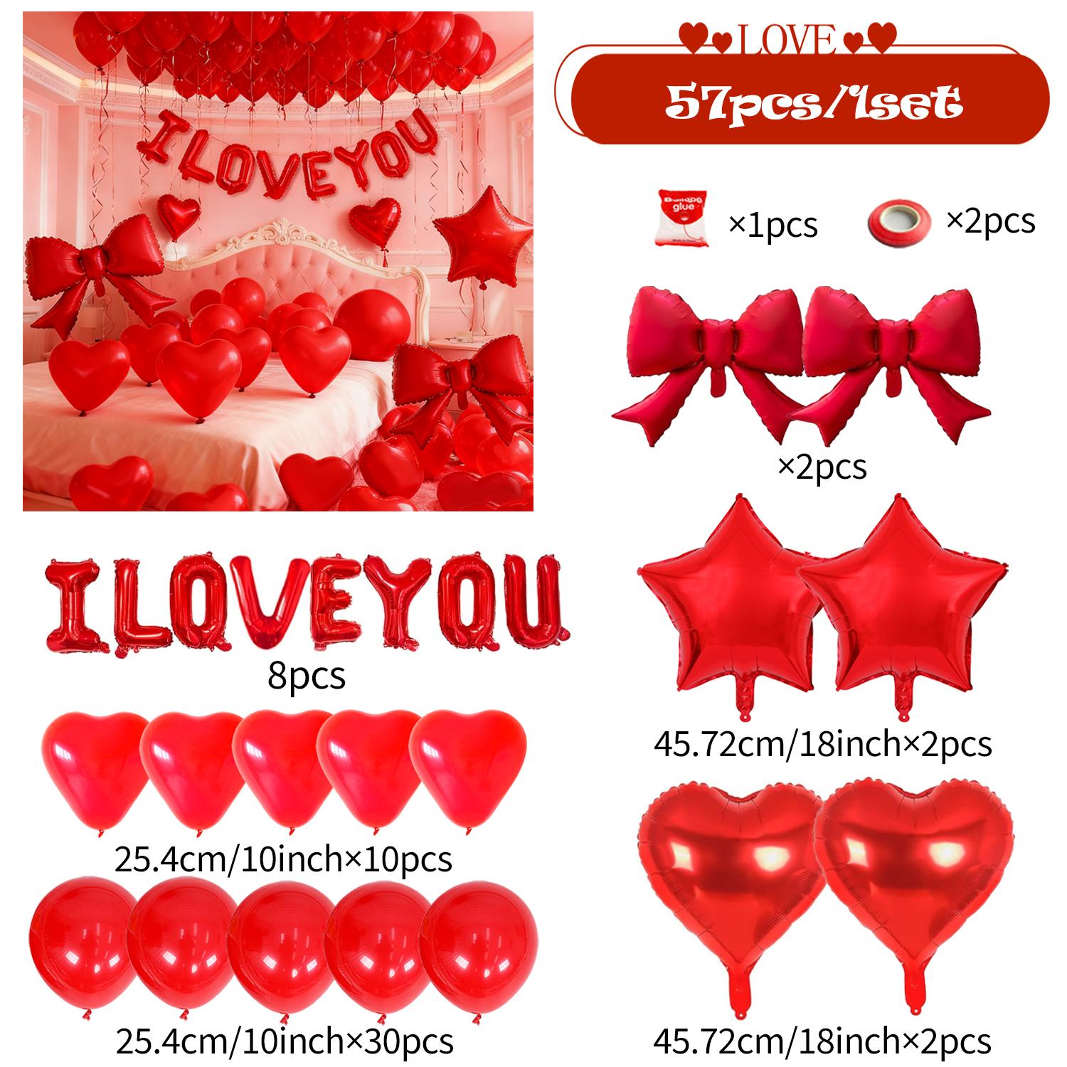 Красный набор шаров I LOVE YOU с Красным Бантом Звезда Алюминиевая Пленка Шарик День Святого Валентина Свадьба Годовщина День Рождения Украшение Other
Красный набор шаров I LOVE YOU с Красным Бантом Звезда Алюминиевая Пленка Шарик День Святого Валентина Свадьба Годовщина День Рождения Украшение Other