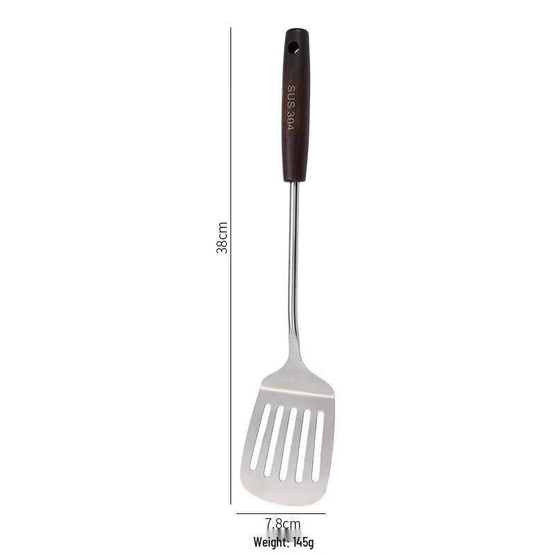 Bumanchun 304 Stainless Steel Slotted Spatula with Vintage Wood Handle
Bumanchun 304 Stainless Steel Slotted Spatula with Vintage Wood Handle