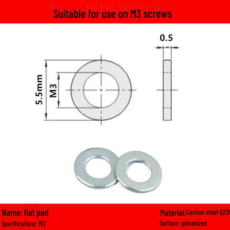Iron and Stainless Steel Flat Washer Spacer M4-M12
Iron and Stainless Steel Flat Washer Spacer M4-M12