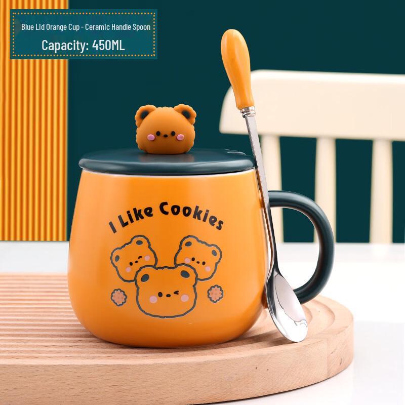 Cartoon Ceramic Mug with Lid and Spoon
Cartoon Ceramic Mug with Lid and Spoon