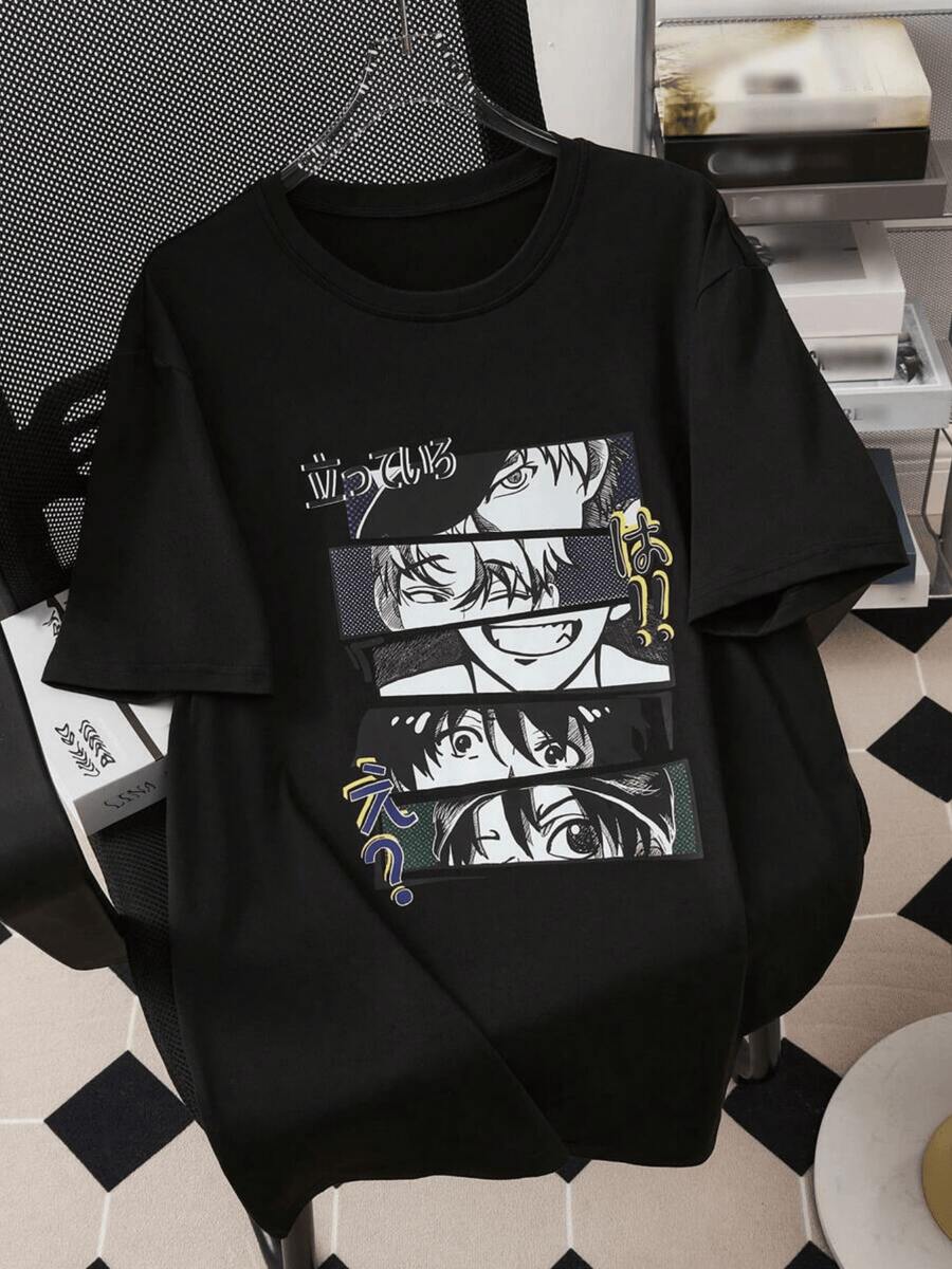 Stylish Unisexs Casual Round Neck Short Sleeve 220g 100 Cotton Graphic Tee 1pcs Black Anime Digital S
Stylish Unisexs Casual Round Neck Short Sleeve 220g 100 Cotton Graphic Tee 1pcs Black Anime Digital S