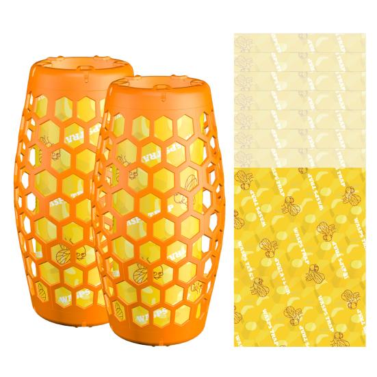 1 Pair Wasp Traps Eco-Friendly Bright Color Easy to Install Indoor/Outdoor Hanging Paper Wasps Bee Traps Catcher помаранчевий
1 Pair Wasp Traps Eco-Friendly Bright Color Easy to Install Indoor/Outdoor Hanging Paper Wasps Bee Traps Catcher помаранчевий
