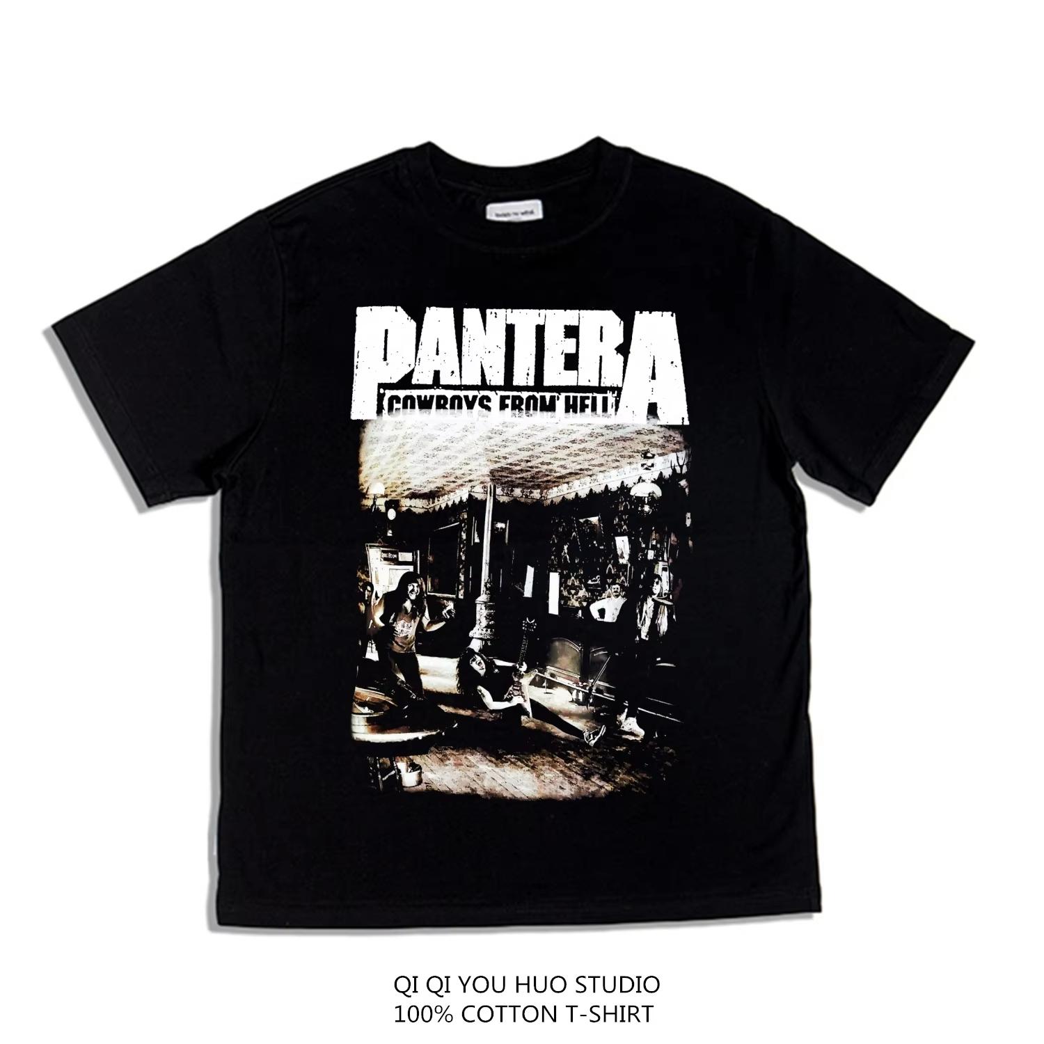 2025 Roll Pantera Pandora Band Printed T-shirt Pure Cotton Short Sleeve Fashion Brand High Quality S
2025 Roll Pantera Pandora Band Printed T-shirt Pure Cotton Short Sleeve Fashion Brand High Quality S