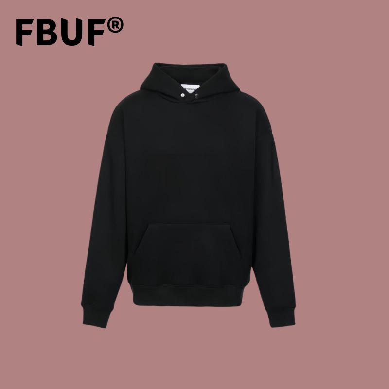 FBUF 400G Washed Pure Cotton Terry Hooded Sweatshirt with Buttons - Loose Fit for Men (Spring/Autumn). XL чорний
FBUF 400G Washed Pure Cotton Terry Hooded Sweatshirt with Buttons - Loose Fit for Men (Spring/Autumn). XL чорний