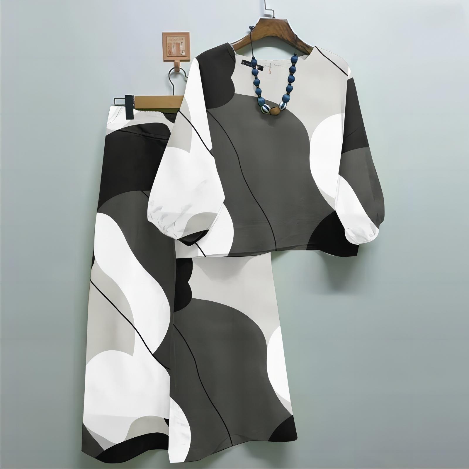 GMXIA Летний женский повседневный комплект: Верх в стиле бохо, брюки свободного покроя, комплект из 2 предметов XL темно-серого
GMXIA Летний женский повседневный комплект: Верх в стиле бохо, брюки свободного покроя, комплект из 2 предметов XL темно-серого