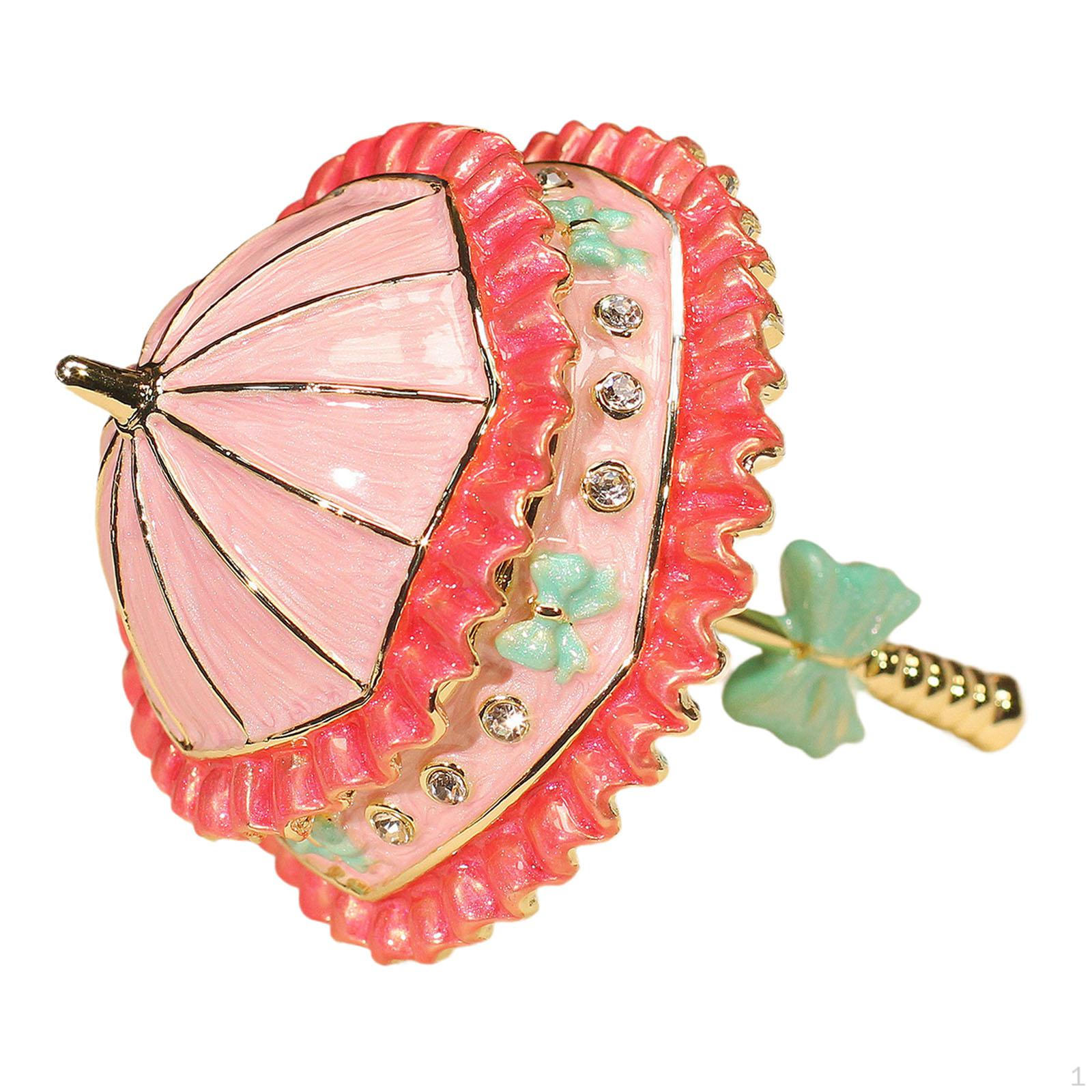Ears Jewelry Organizer Enamel Umbrella Box Collectible Enameled Decorative for Christmas Pink B
Ears Jewelry Organizer Enamel Umbrella Box Collectible Enameled Decorative for Christmas Pink B