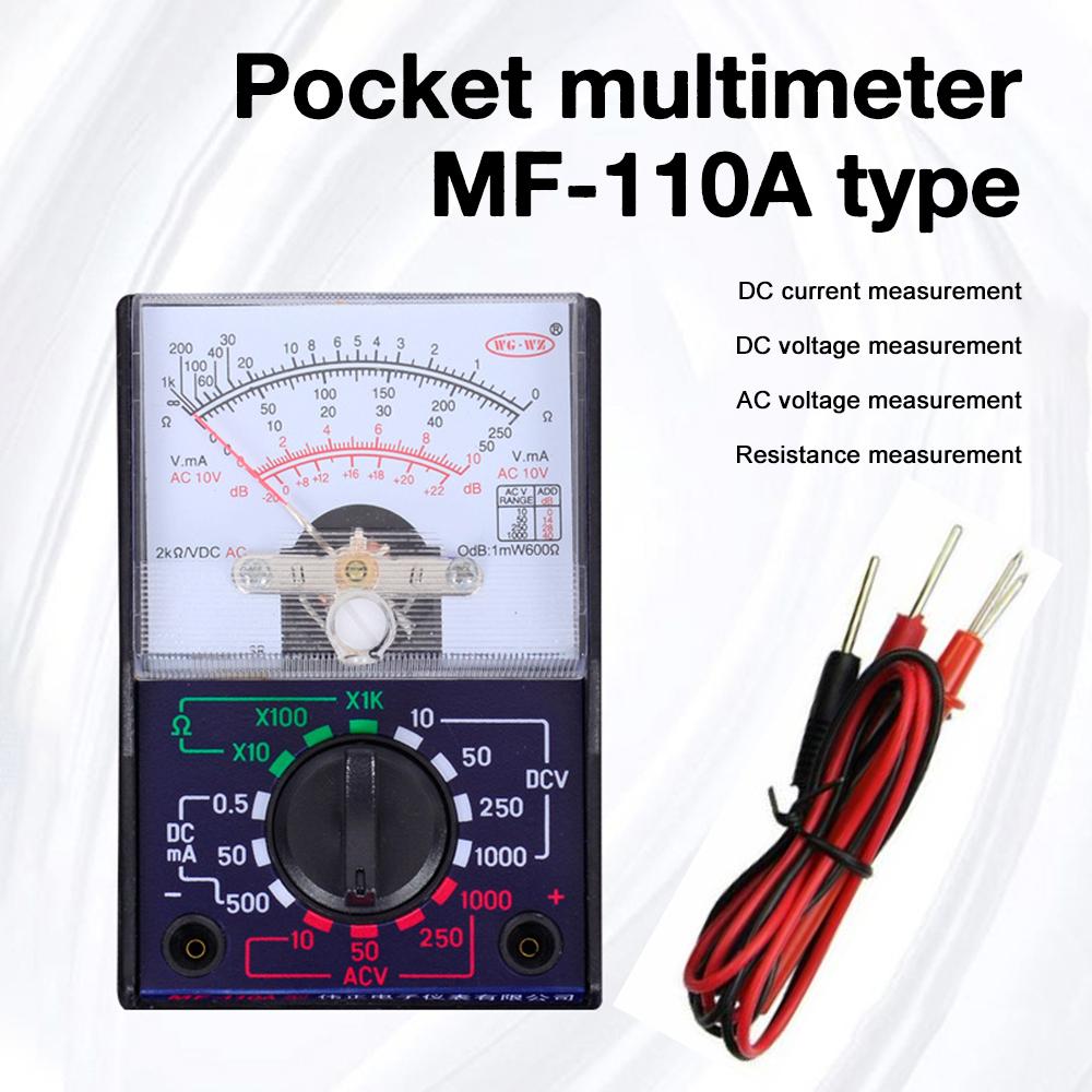 Pointer Multimeter YX-1000A AC/DC 2500V Volt-Ammeter Analog Multimetro Resistor Tester With Coat Electrician Tool Student Learn
Pointer Multimeter YX-1000A AC/DC 2500V Volt-Ammeter Analog Multimetro Resistor Tester With Coat Electrician Tool Student Learn