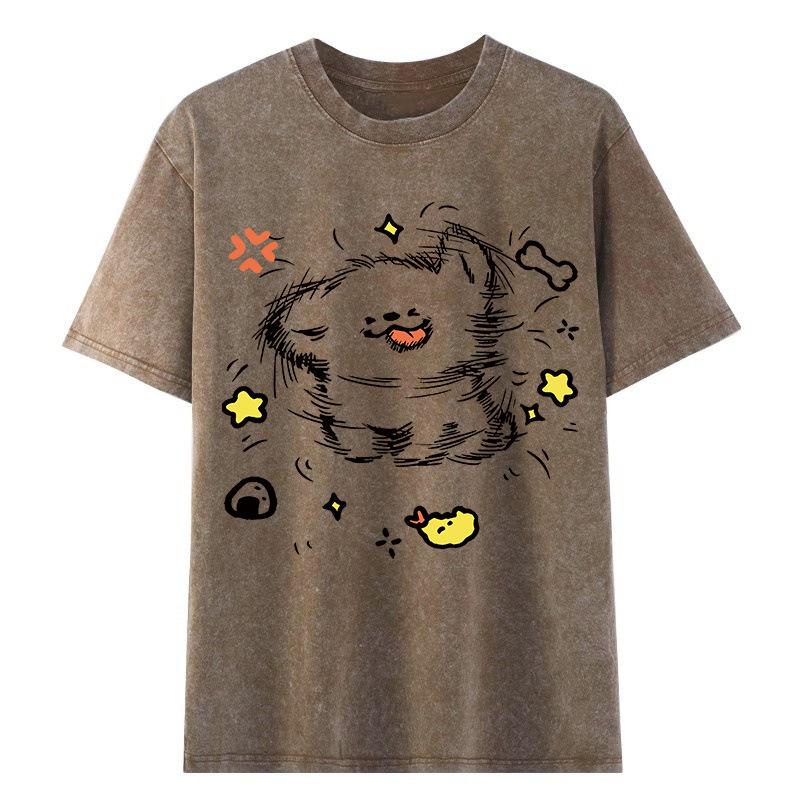 Unisex Vintage Washed Cotton T-Shirt - Korean American Style, Loose Fit, Short Sleeve, Summer Fashion Large кофейный
Unisex Vintage Washed Cotton T-Shirt - Korean American Style, Loose Fit, Short Sleeve, Summer Fashion Large кофейный
