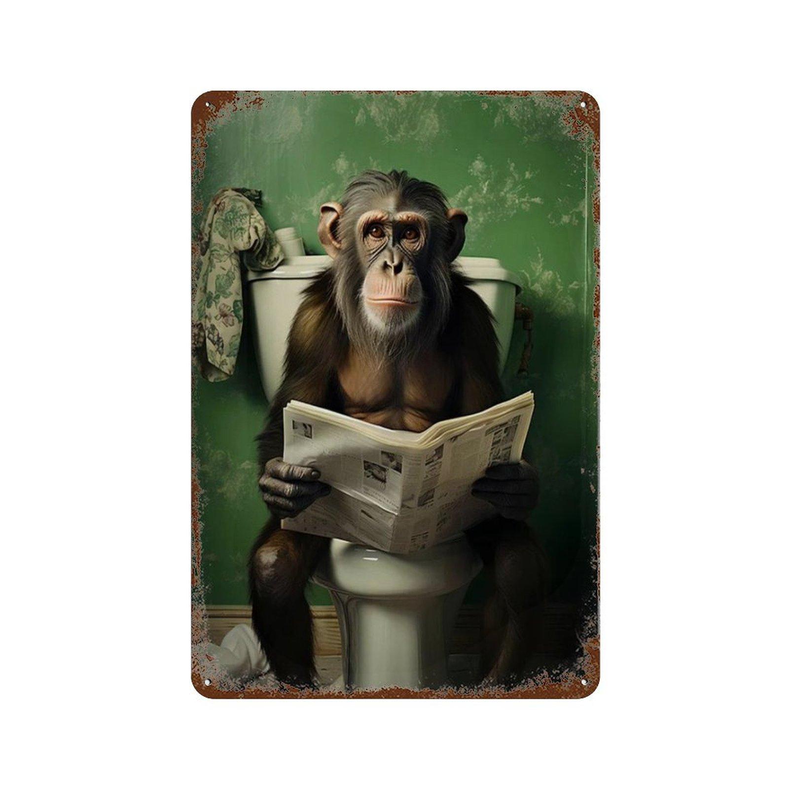 Funny Animals Toilet Metal Signs Decor Gorilla Elephant Cat Dog Wall Art Tin Sign Posters Picture for Bathroom 20x30cm
Funny Animals Toilet Metal Signs Decor Gorilla Elephant Cat Dog Wall Art Tin Sign Posters Picture for Bathroom 20x30cm