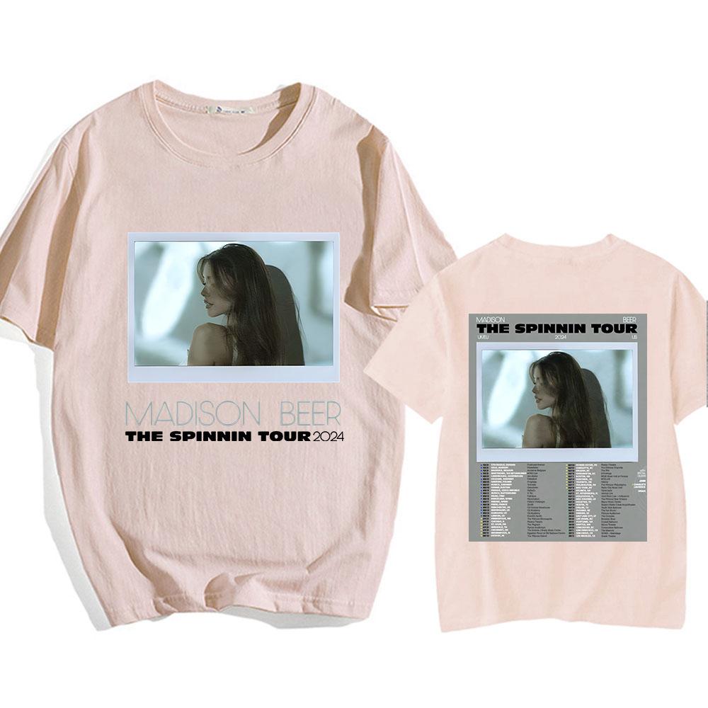 Madison Beer The Spinning Tour 2024 Tshirts Double Side Graphic Printing Teeshirt Cotton Short Sleeve WomenUnisex Tshirts Summer S
Madison Beer The Spinning Tour 2024 Tshirts Double Side Graphic Printing Teeshirt Cotton Short Sleeve WomenUnisex Tshirts Summer S