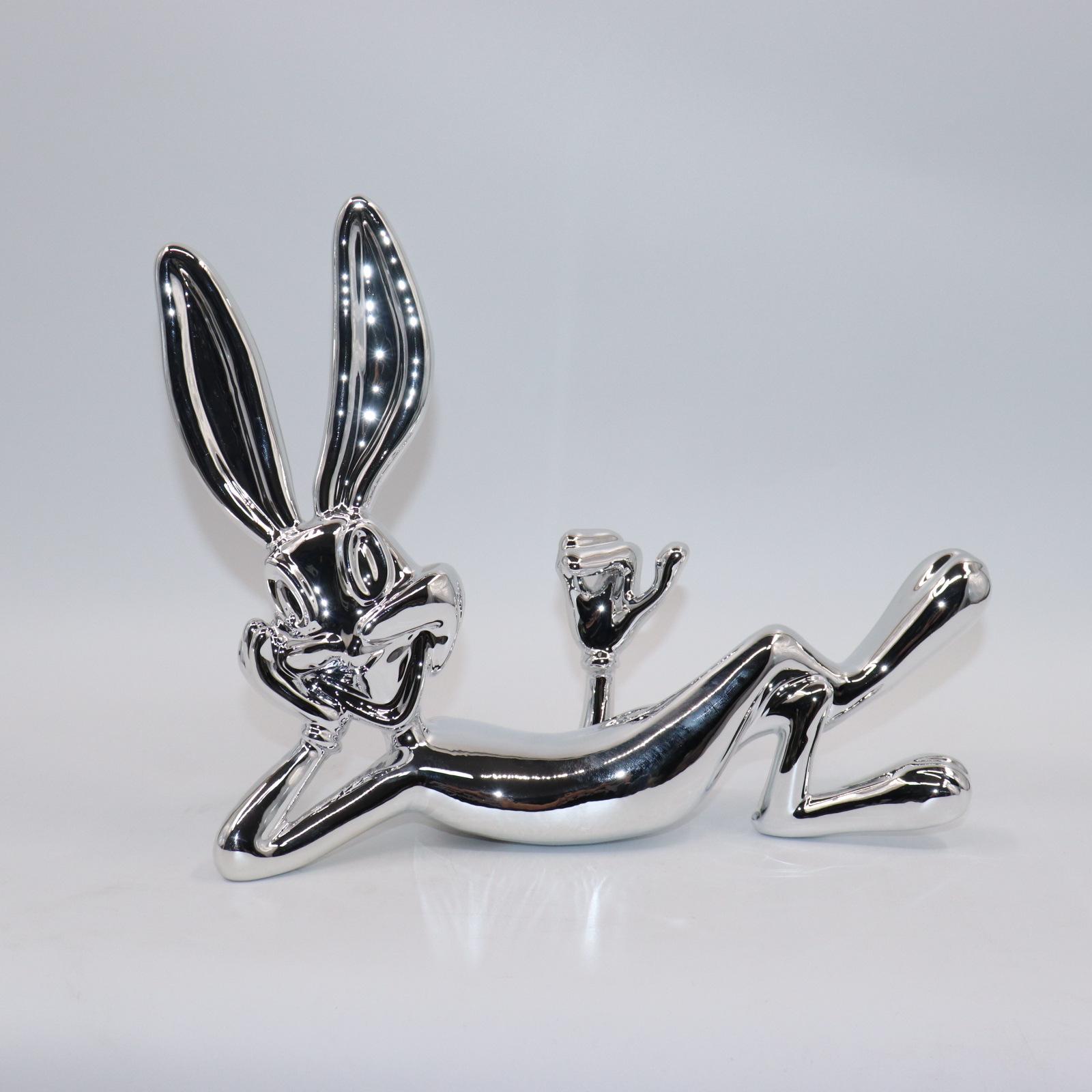 Electroplated Rabbit Resin Ornament for Home Decor
Electroplated Rabbit Resin Ornament for Home Decor