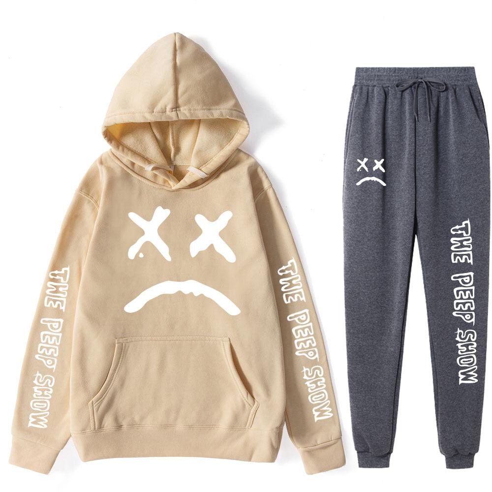 Autumn Winter Lil Peep The Peep Show Graphic Printed Hoodies Sweatpants Set Fashionable Casual Warm Sports Long Sleeved Pants Men s Sport Wear M
Autumn Winter Lil Peep The Peep Show Graphic Printed Hoodies Sweatpants Set Fashionable Casual Warm Sports Long Sleeved Pants Men s Sport Wear M