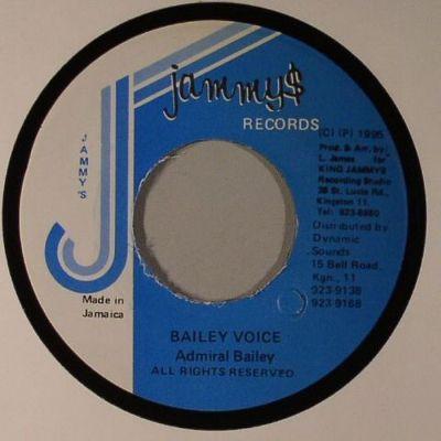 7inch Record ADMIRAL BAILEY - Bailey Voice NONE Jammy s Records 1995 Jamaica Reggae, Ska & Dub Used
7inch Record ADMIRAL BAILEY - Bailey Voice NONE Jammy s Records 1995 Jamaica Reggae, Ska & Dub Used