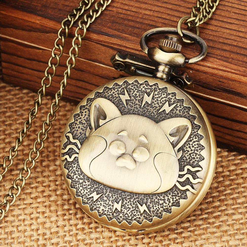Vintage Pet Cat Head Shaped Quartz Pocket Watch Animal Necklace Steampunk Pendant FOB Clock with 80cm Necklace/30cm Hook Chain
Vintage Pet Cat Head Shaped Quartz Pocket Watch Animal Necklace Steampunk Pendant FOB Clock with 80cm Necklace/30cm Hook Chain