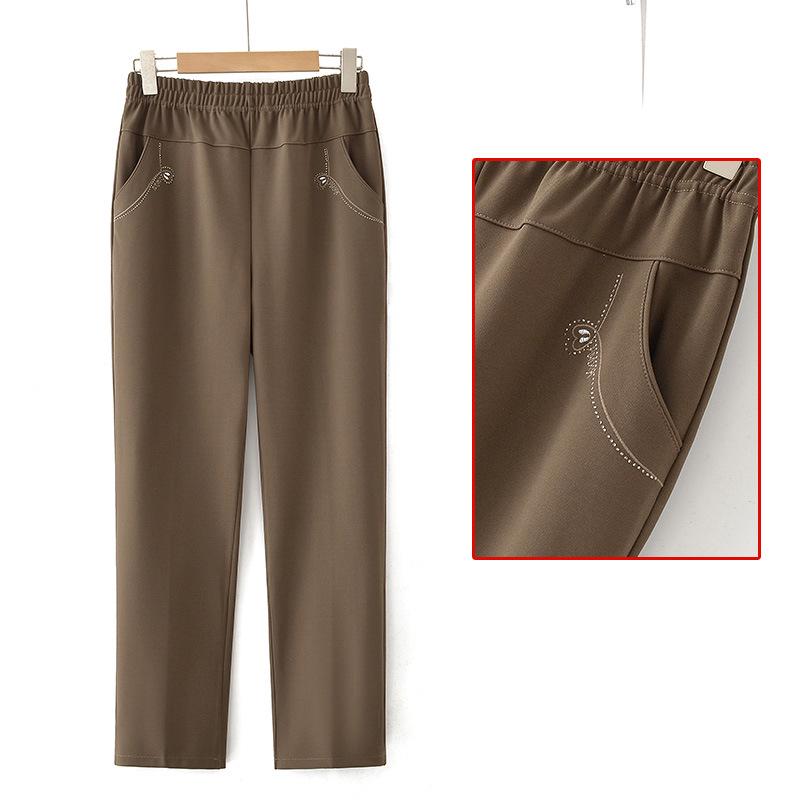 Spring Fashionable High-Waisted Elastic Straight-Leg Trousers for Middle-Aged and Elderly Women 5XL (recommended for 145-160 jin) хакі
Spring Fashionable High-Waisted Elastic Straight-Leg Trousers for Middle-Aged and Elderly Women 5XL (recommended for 145-160 jin) хакі