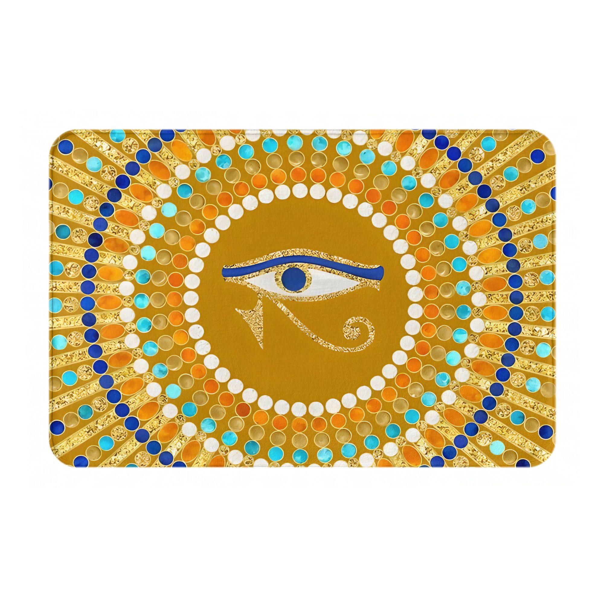 Door Mat Featuring The Eye of Thoth in a Stylish Ancient Egyptian Mandala Design, Suitable for Machine Washing, 40cm x 60cm
Door Mat Featuring The Eye of Thoth in a Stylish Ancient Egyptian Mandala Design, Suitable for Machine Washing, 40cm x 60cm