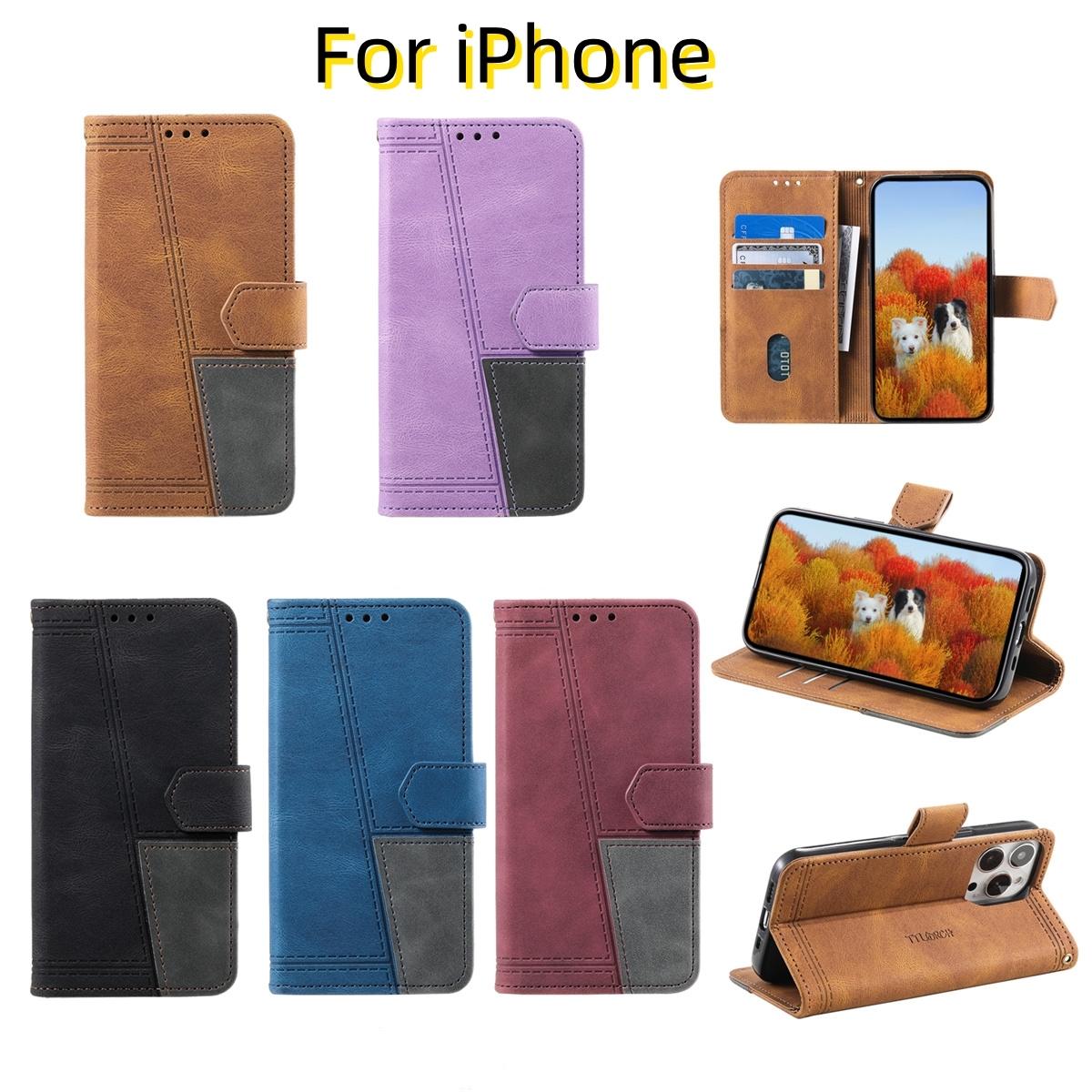 Для IPhone всех серий для iPhone 6,7,8,X,XS,11,12,13,14,15 Дизайн сращивания в стиле ручной веревки из искусственной кожи с откидной подставкой и бумажником, чехол для телефона с картой
Для IPhone всех серий для iPhone 6,7,8,X,XS,11,12,13,14,15 Дизайн сращивания в стиле ручной веревки из искусственной кожи с откидной подставкой и бумажником, чехол для телефона с картой