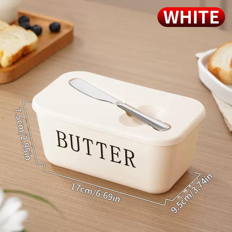 Butter Cheese Keeper with Cutting Knife Large Airtight Refrigerator Storage Box Household Must-Have білий
Butter Cheese Keeper with Cutting Knife Large Airtight Refrigerator Storage Box Household Must-Have білий