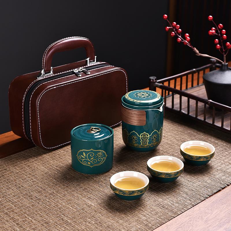 Ceramic Kuaike Cup Simple Set One Pot Three Cups Travel Tea Set with Tea Can Practical Business Gifts
Ceramic Kuaike Cup Simple Set One Pot Three Cups Travel Tea Set with Tea Can Practical Business Gifts
