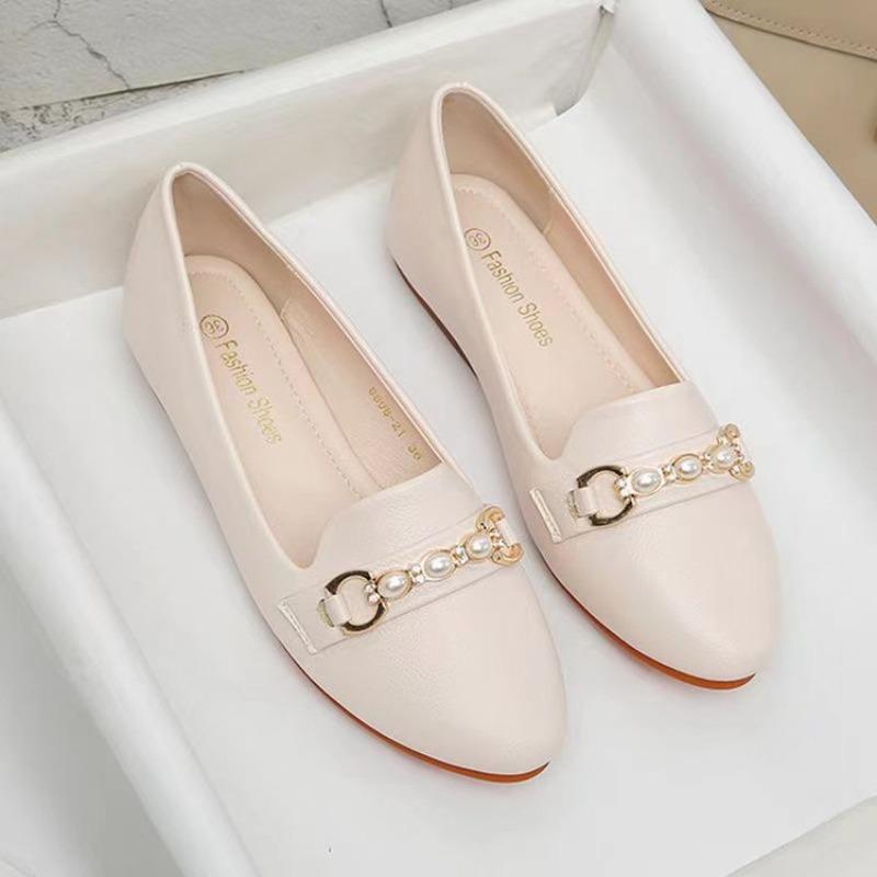 Soft leather Doudou shoes women s autumn new soft-soled comfortable and not tired foot shoes shallow mouth flat-soled single shoes 41
Soft leather Doudou shoes women s autumn new soft-soled comfortable and not tired foot shoes shallow mouth flat-soled single shoes 41