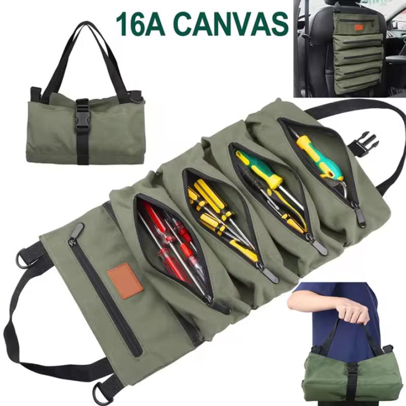Multi-Purpose Roll Up Tool Bag,Wrench Roll,Canvas Tool Organizer Bucket,Car First Aid Kit, Wrap Roll Storage Case зелений
Multi-Purpose Roll Up Tool Bag,Wrench Roll,Canvas Tool Organizer Bucket,Car First Aid Kit, Wrap Roll Storage Case зелений