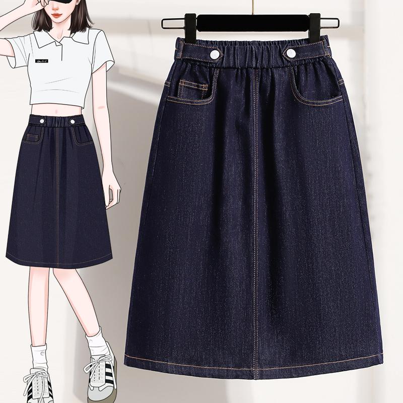 DIMANAF 2026 Summer Plus Size Women Skirts Elastic Waist Denim Solid Blue Oversize Lady Casual Long Skirts Cotton 5XL темно-синього кольору
DIMANAF 2026 Summer Plus Size Women Skirts Elastic Waist Denim Solid Blue Oversize Lady Casual Long Skirts Cotton 5XL темно-синього кольору