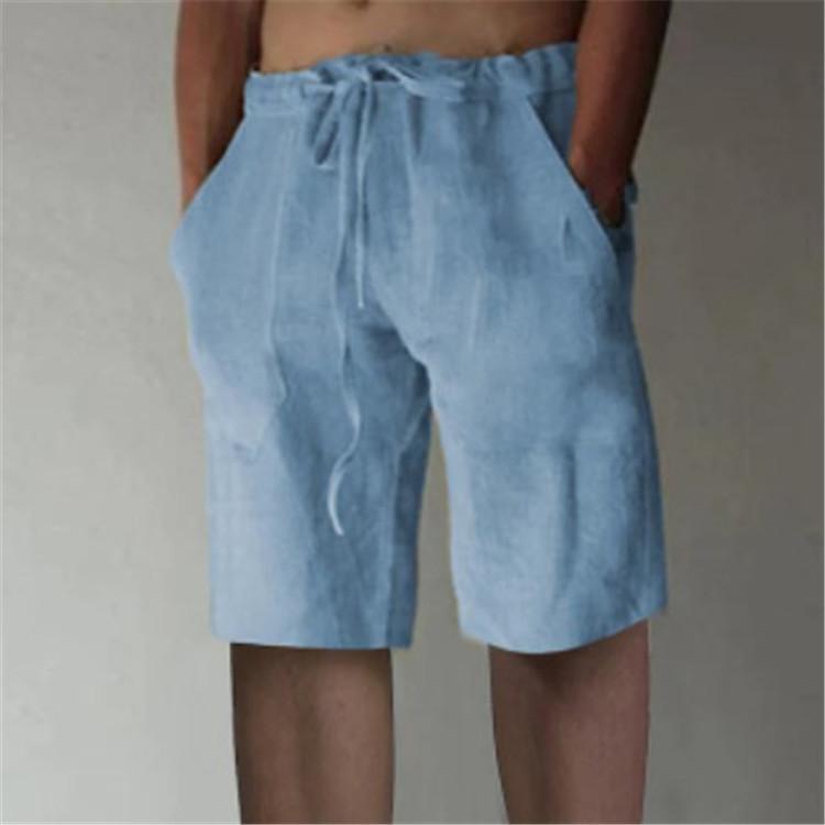New Arrival Men s Summer Solid-Colour Drawstring Cotton-Linen Blend Relaxed-Fit Casual Shorts 5XL світло-синій колір
New Arrival Men s Summer Solid-Colour Drawstring Cotton-Linen Blend Relaxed-Fit Casual Shorts 5XL світло-синій колір