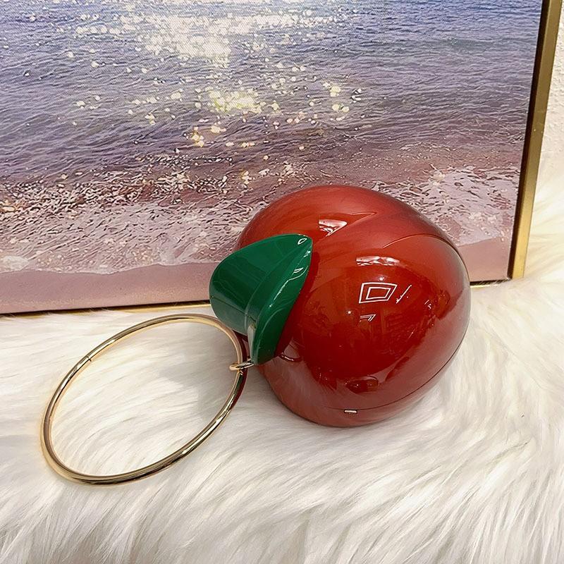 Cute Fruit Shaped Handbag With Metal Ring Handle Peach Persimmon Shaped Box Banquetbag Coin Purse Lipstick Storage Crossbody Bag червоний
Cute Fruit Shaped Handbag With Metal Ring Handle Peach Persimmon Shaped Box Banquetbag Coin Purse Lipstick Storage Crossbody Bag червоний