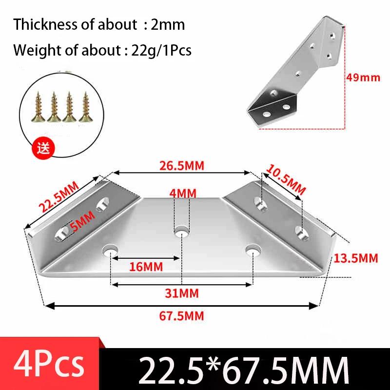 Stainless Steel Triangule Shaped Corner Code Thickened Bracket Accessory Fixed Bracket Connector Furniture Cabinet Hanging
Stainless Steel Triangule Shaped Corner Code Thickened Bracket Accessory Fixed Bracket Connector Furniture Cabinet Hanging