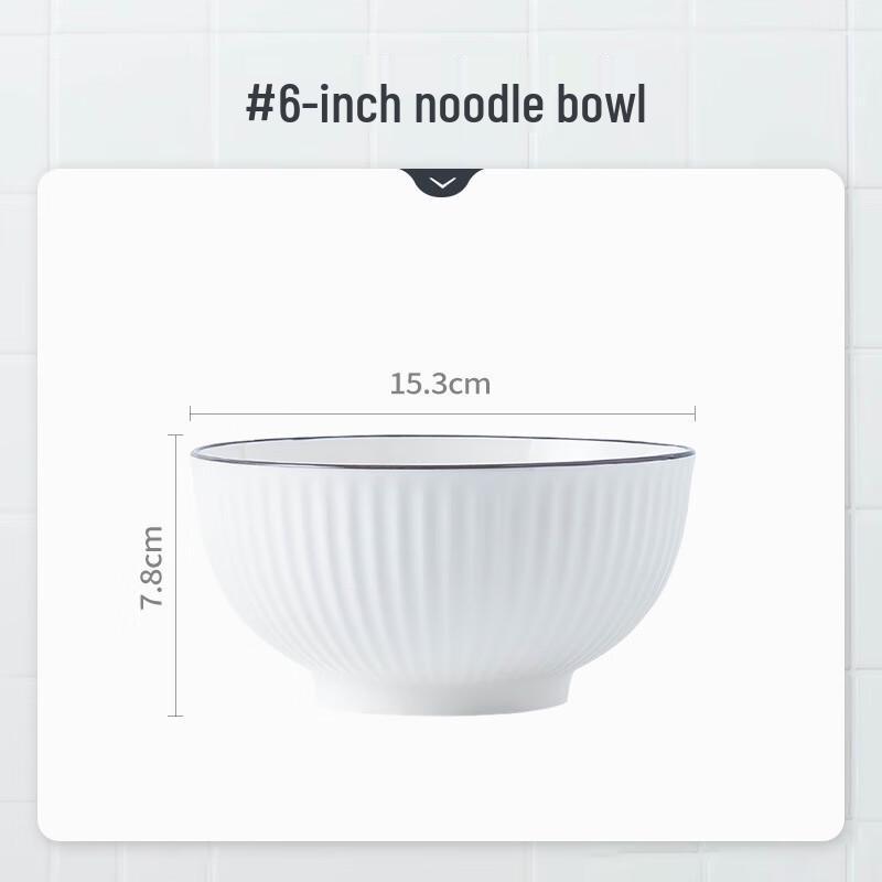 ZISIZ Black Line Yamada 6-inch Noodle Bowl Set
ZISIZ Black Line Yamada 6-inch Noodle Bowl Set