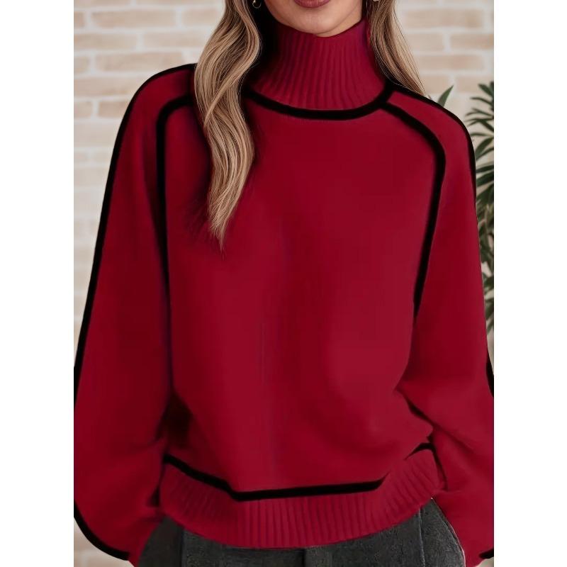 VEZFAA Women s Fashion Casual Fall Winter Colour Block Print Long Sleeve High Neck Sweaters XL темно-червоний колір
VEZFAA Women s Fashion Casual Fall Winter Colour Block Print Long Sleeve High Neck Sweaters XL темно-червоний колір