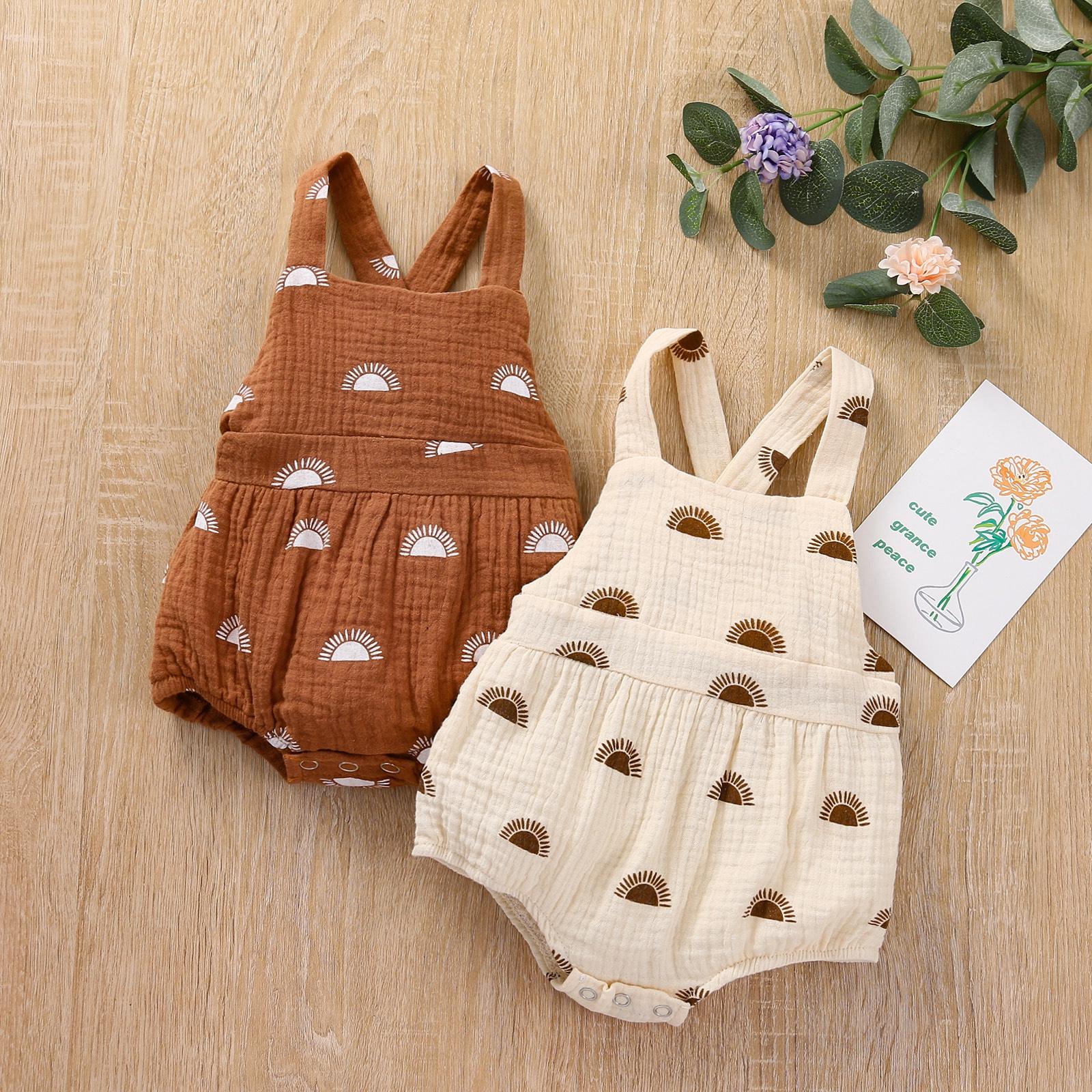 Baby Повседневная подвеска Комбинезоны Новорожденный Мода Солнце Принтированная кнопка Без спинки Треугольник Ромпер
Baby Повседневная подвеска Комбинезоны Новорожденный Мода Солнце Принтированная кнопка Без спинки Треугольник Ромпер