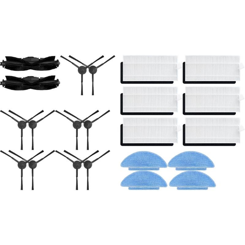 Replacement Accessories for Tikom L9000 Robot Vacuum Cleaner Main Brush Side Brushes Mop Pad Hepa Fiters Spare Part 1
Replacement Accessories for Tikom L9000 Robot Vacuum Cleaner Main Brush Side Brushes Mop Pad Hepa Fiters Spare Part 1