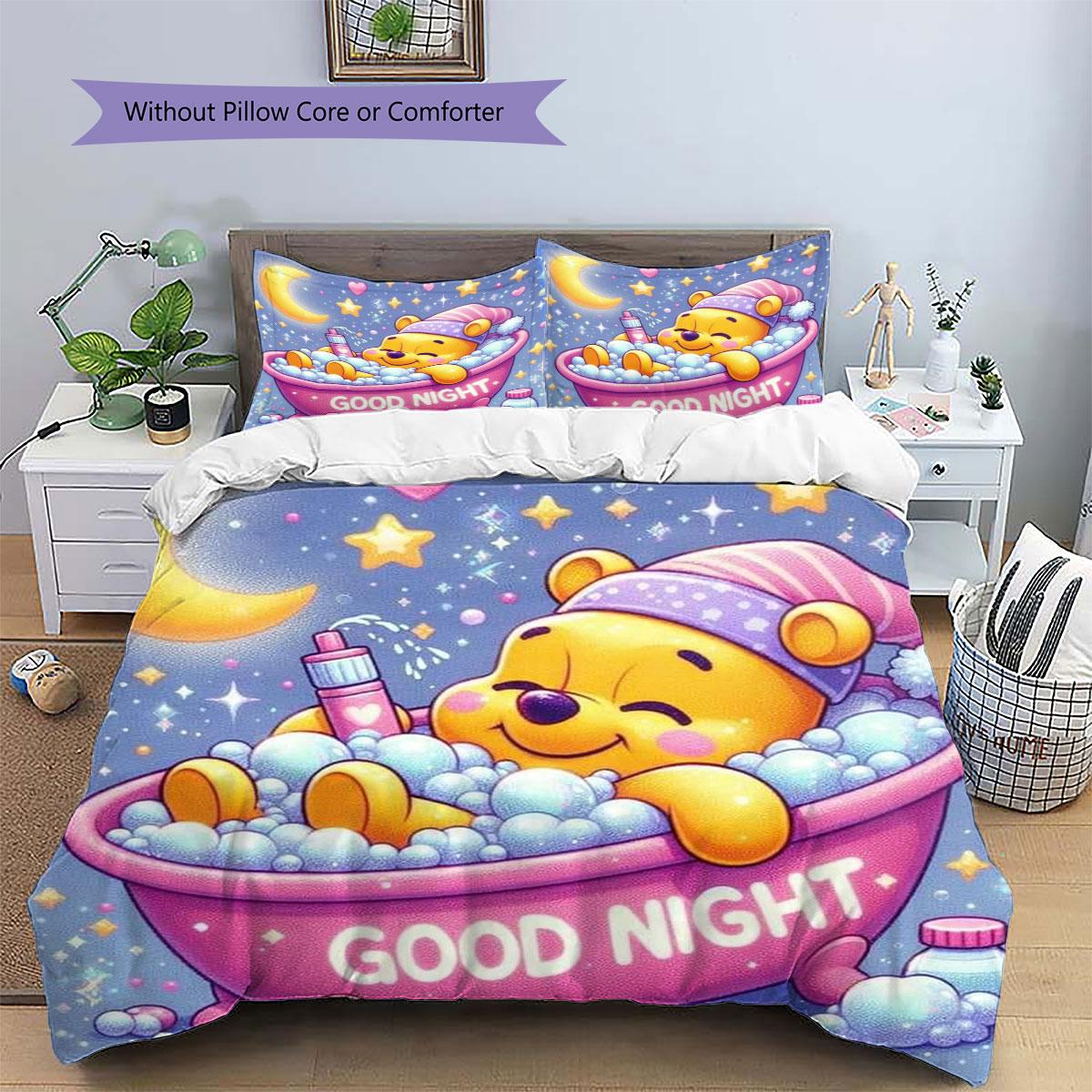 The Pink Winnie The Pooh Rainbow Bedding Set Is The Perfect Choice for Decorating A Child s Bedroom; It s Soft and Warm. 135x200cm
The Pink Winnie The Pooh Rainbow Bedding Set Is The Perfect Choice for Decorating A Child s Bedroom; It s Soft and Warm. 135x200cm