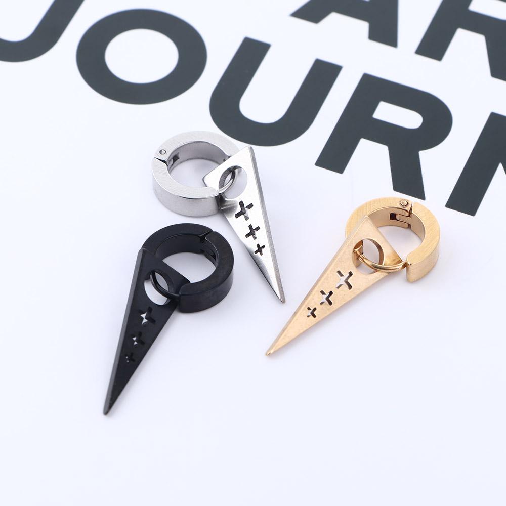 Steel Triangle For Women Punk Hollow Cross Dangle Earrings Men Ear Buckle Korean Hoop Earrings
Steel Triangle For Women Punk Hollow Cross Dangle Earrings Men Ear Buckle Korean Hoop Earrings