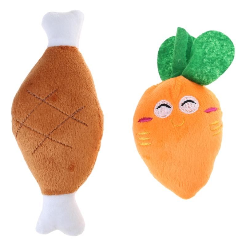 Squeaky Chicken Leg/ Carrot Shape Dog Chew Toy Soft Cleaning Massage Supplies Pet Cloth Stuffed Shape Molar Pet Toy 1
Squeaky Chicken Leg/ Carrot Shape Dog Chew Toy Soft Cleaning Massage Supplies Pet Cloth Stuffed Shape Molar Pet Toy 1