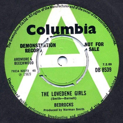 7inch Record BEDROCKS - The Lovedene Girls DB8539PROMO Columbia 1969 UK Reggae, Ska & Dub Used
7inch Record BEDROCKS - The Lovedene Girls DB8539PROMO Columbia 1969 UK Reggae, Ska & Dub Used