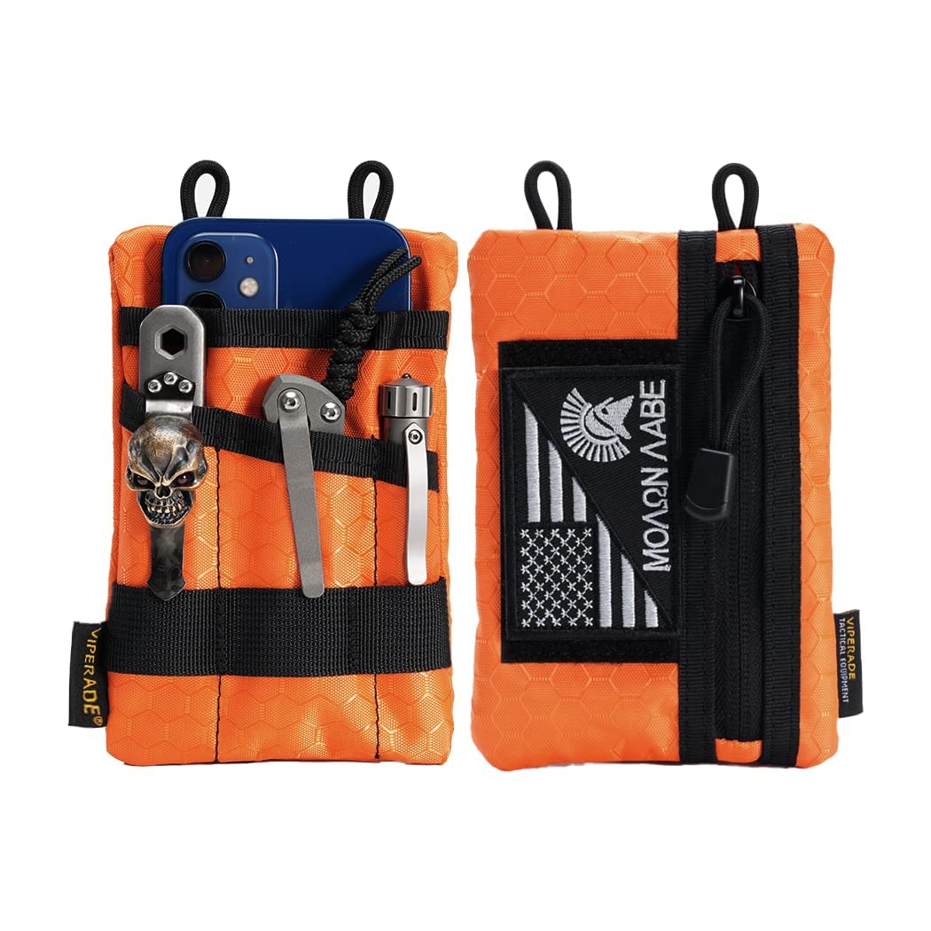 VIPERADE Pocket EDC Pocket Organizer for EDC Organizer Pouch with 5 Tool Storage for Pocket Tactical and EDC Gear VE1-P Organizer, Men, Flashlights, помаранчевий
VIPERADE Pocket EDC Pocket Organizer for EDC Organizer Pouch with 5 Tool Storage for Pocket Tactical and EDC Gear VE1-P Organizer, Men, Flashlights, помаранчевий
