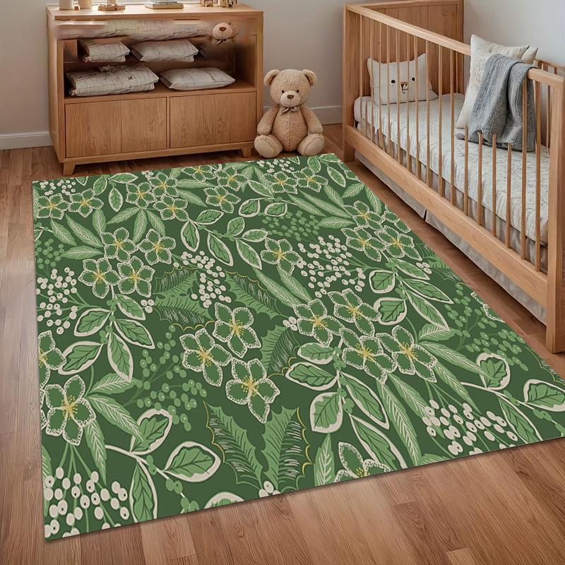 1pc Green Botanical Rug Leaf Flower Pattern Non Slip Floor Mat for Living Room Bedroom Rustic Home Decor Carpet 40X60cm
1pc Green Botanical Rug Leaf Flower Pattern Non Slip Floor Mat for Living Room Bedroom Rustic Home Decor Carpet 40X60cm