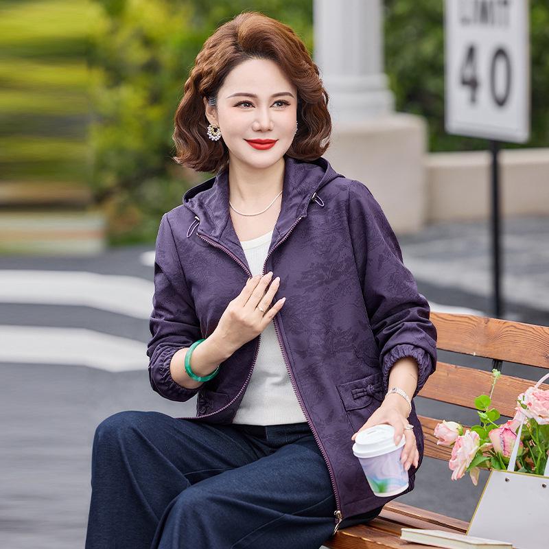 2026 Spring Printed Casual Loose Lapel Zipper Jacket for Middle-Aged and Elderly Women 5XL (165-180 kg) фиолетовый
2026 Spring Printed Casual Loose Lapel Zipper Jacket for Middle-Aged and Elderly Women 5XL (165-180 kg) фиолетовый