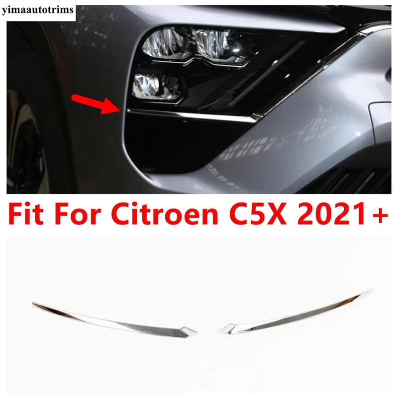 For Citroen C5X - 2025 Car Front Head Lights Lamps Eyelid Eyebrow Strip Decoration Cover Trim Stainless Steel Accessories
For Citroen C5X - 2025 Car Front Head Lights Lamps Eyelid Eyebrow Strip Decoration Cover Trim Stainless Steel Accessories