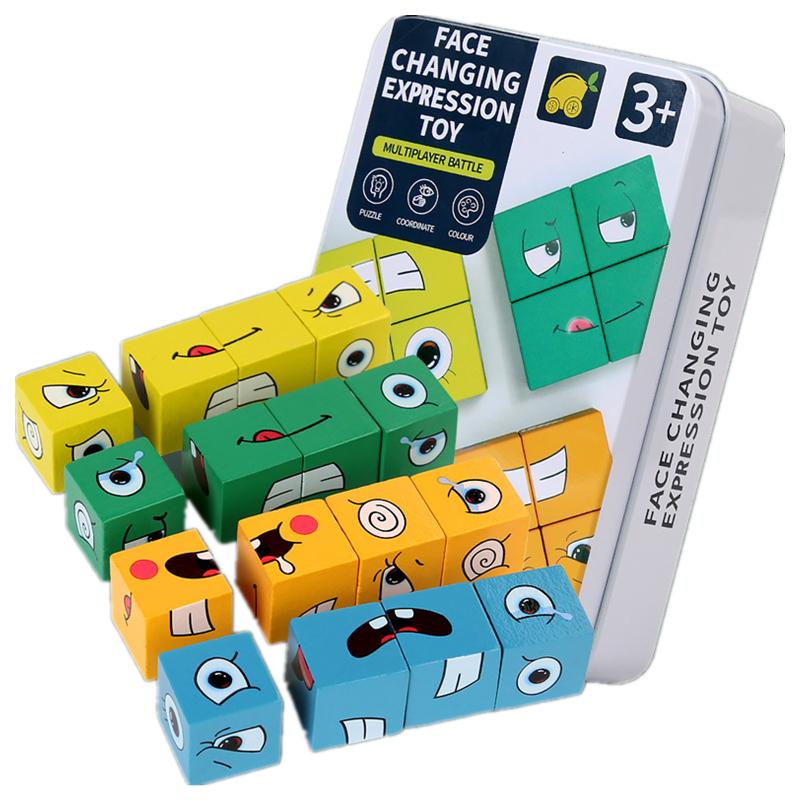 Montessori Kids Educational Toys Emotion Face Changing Blocks Expression Puzzles Child Cube Table Games Early Learning Education
Montessori Kids Educational Toys Emotion Face Changing Blocks Expression Puzzles Child Cube Table Games Early Learning Education