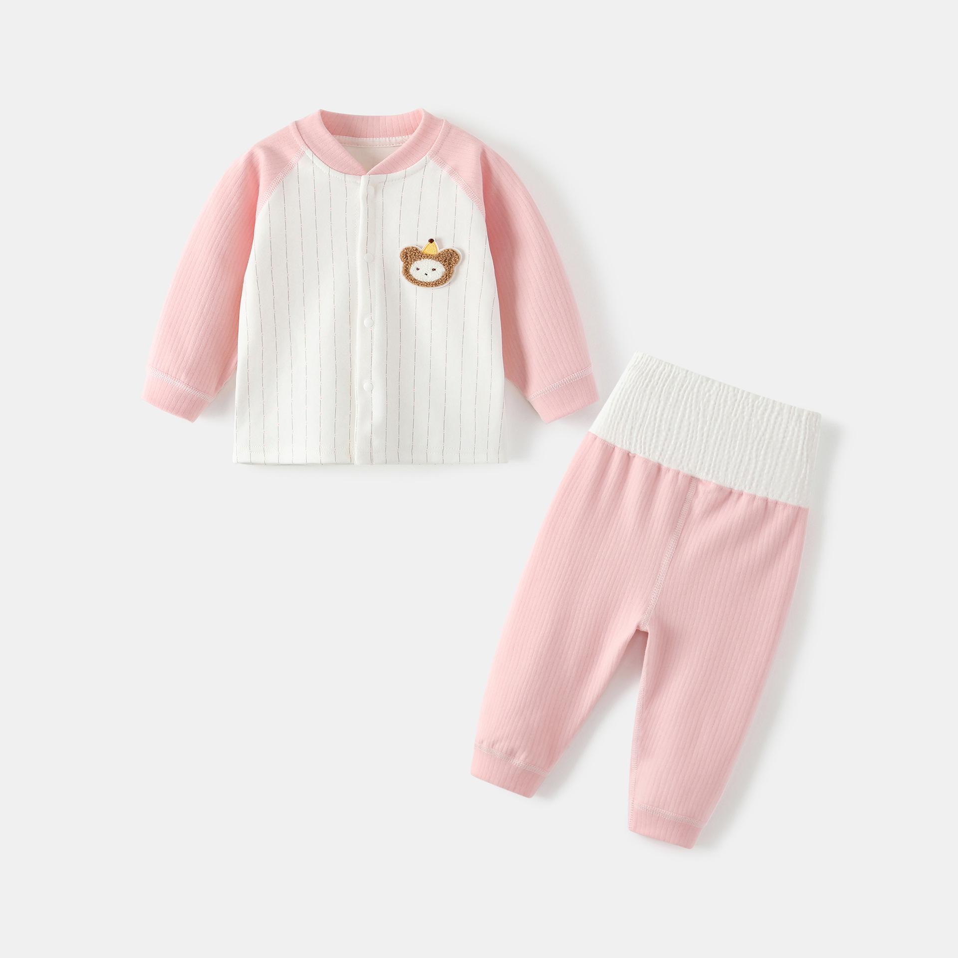 Комплект для младенца из чистого хлопка с высокой талией - Одежда для новорожденных на осень/весну и брюки с защитой животика 73cm розовый
Комплект для младенца из чистого хлопка с высокой талией - Одежда для новорожденных на осень/весну и брюки с защитой животика 73cm розовый