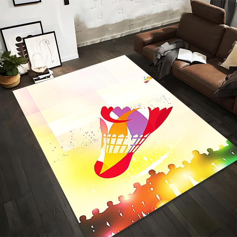 Colorful Badminton Shuttlecock Carpet with Silhouette Crowd Design Suitable for use as an anti-slip for living room bedroom sofas 40x60cm( 15x23in )
Colorful Badminton Shuttlecock Carpet with Silhouette Crowd Design Suitable for use as an anti-slip for living room bedroom sofas 40x60cm( 15x23in )
