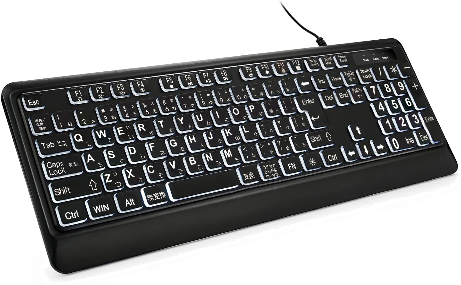 Oversized Backlit Keyboard, Quiet USB Wired Computer Keyboard with Illuminated White LEDs, Full-Size Keyboard for Windows Desktops, Laptops, PCs, and
Oversized Backlit Keyboard, Quiet USB Wired Computer Keyboard with Illuminated White LEDs, Full-Size Keyboard for Windows Desktops, Laptops, PCs, and