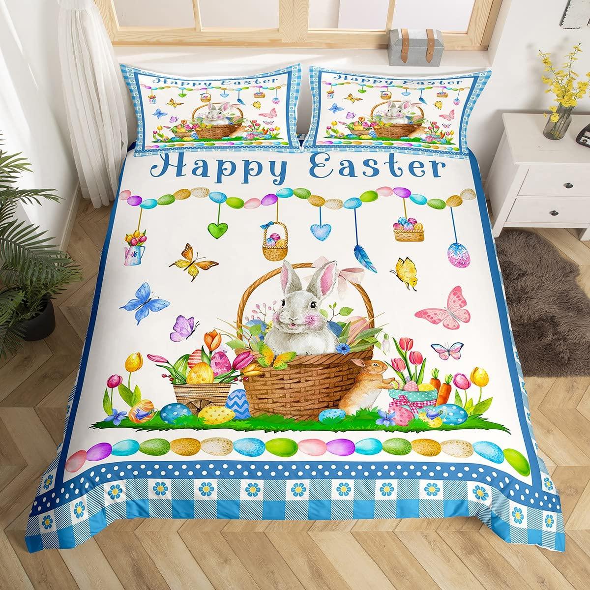 Easter Rabbit Tail Comforter Cover Pastel Pink Tulip Flowers Bedspread Cover Single Size Easter Eggs Kawaii Animal Bed Linen Package Easter Decor EU single(135x200cm)
Easter Rabbit Tail Comforter Cover Pastel Pink Tulip Flowers Bedspread Cover Single Size Easter Eggs Kawaii Animal Bed Linen Package Easter Decor EU single(135x200cm)