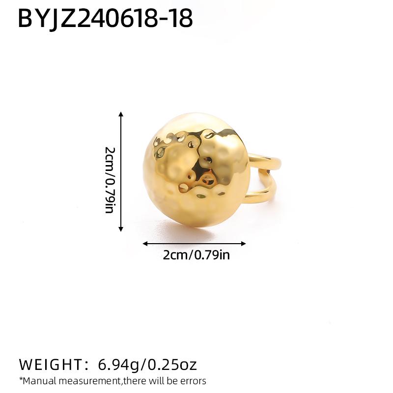 Stainless Steel Waterproof Hammer Pattern Dome Earrings Metallic Texture Fashion Zircon Gifts 18 Gold Plated earrings
Stainless Steel Waterproof Hammer Pattern Dome Earrings Metallic Texture Fashion Zircon Gifts 18 Gold Plated earrings
