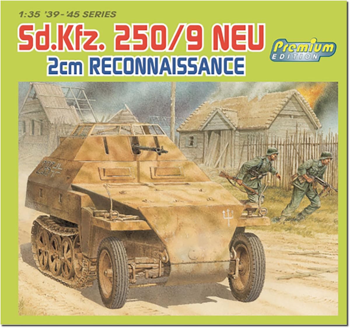 Platz Dragon WW2 Немецкий Новый 2см Пушка Бронированный Разведывательный Автомобиль с Волшебным Гусеничным Ходом Премиум Издание Пластиковая Модель DR6316MT 1/35 Sd.Kfz.250/9
Platz Dragon WW2 Немецкий Новый 2см Пушка Бронированный Разведывательный Автомобиль с Волшебным Гусеничным Ходом Премиум Издание Пластиковая Модель DR6316MT 1/35 Sd.Kfz.250/9