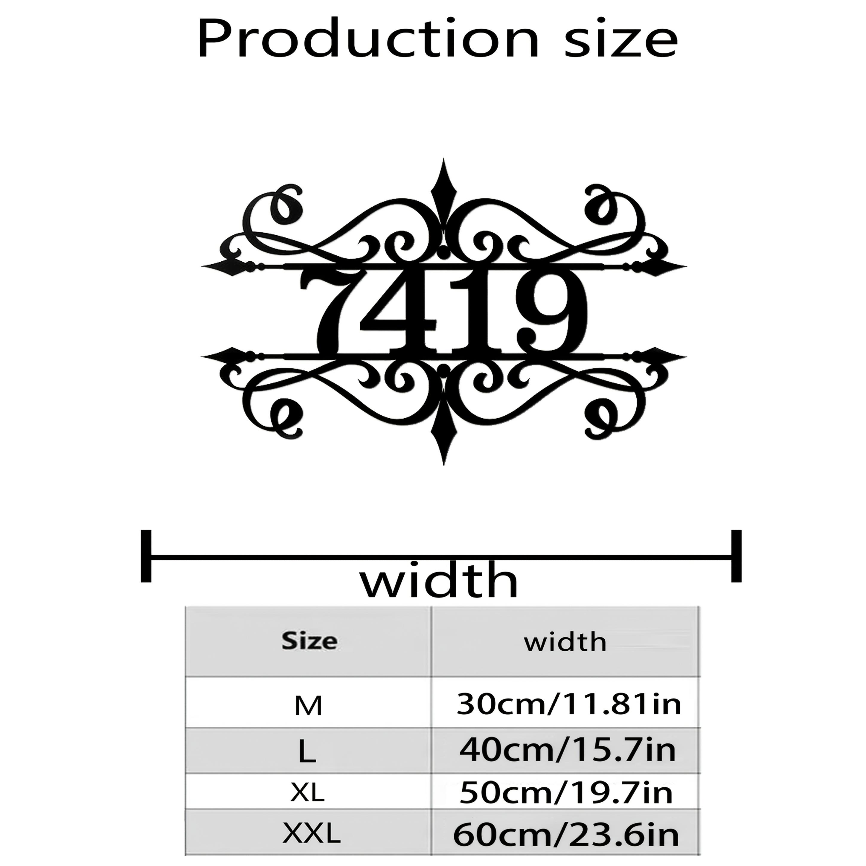 Customizable Black Metal Address Tag Outdoor Door Sign Waterproof Fade Resistant Wall Art 30cm
Customizable Black Metal Address Tag Outdoor Door Sign Waterproof Fade Resistant Wall Art 30cm